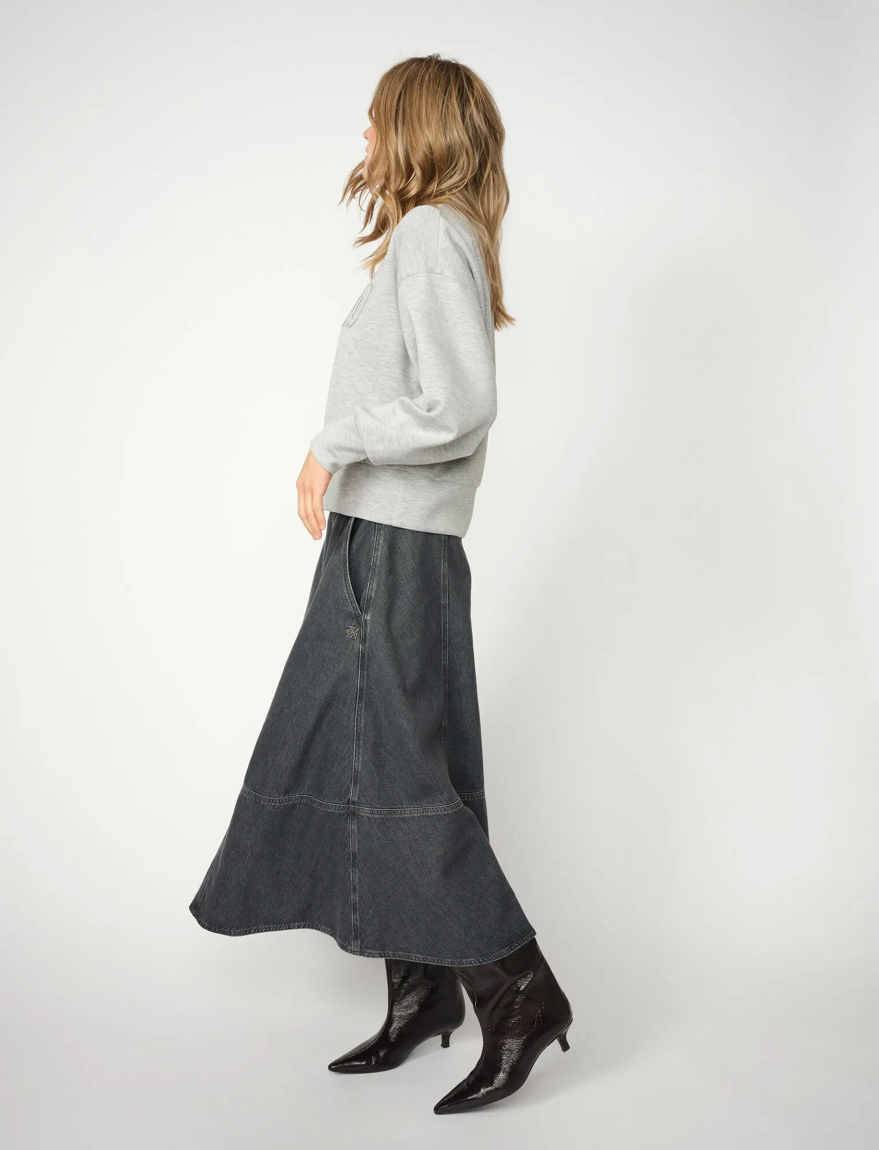 MOS MOSH - MMCynthia A-skirt - grey - 3
