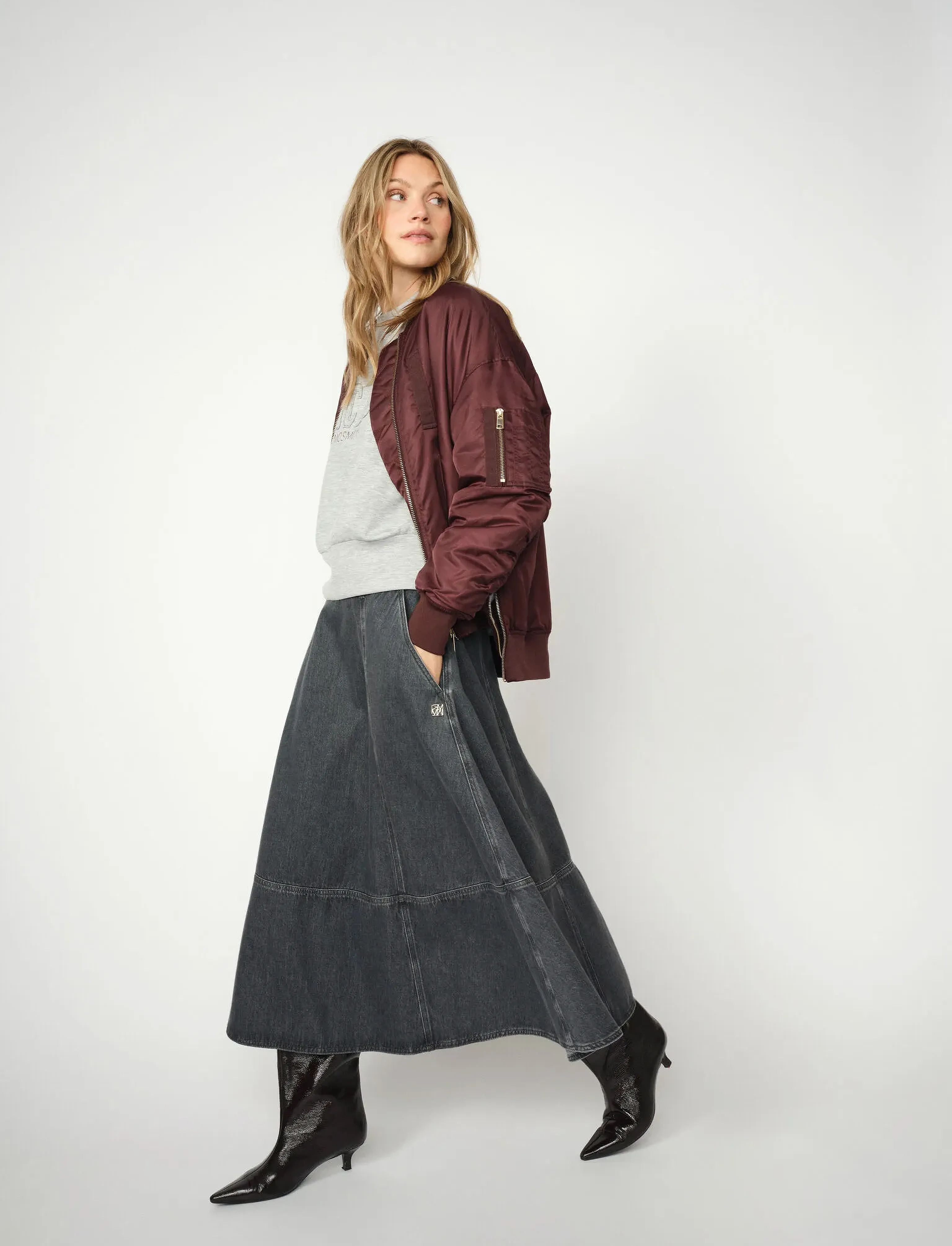 MOS MOSH - MMCynthia A-skirt - grey - 4