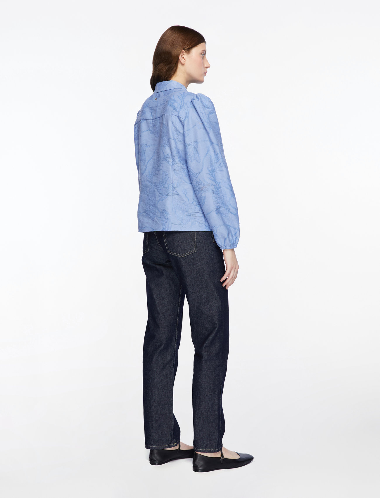 MOS MOSH - MMRayl Tul Shirt - long-sleeved shirts - brunnera blue - 4