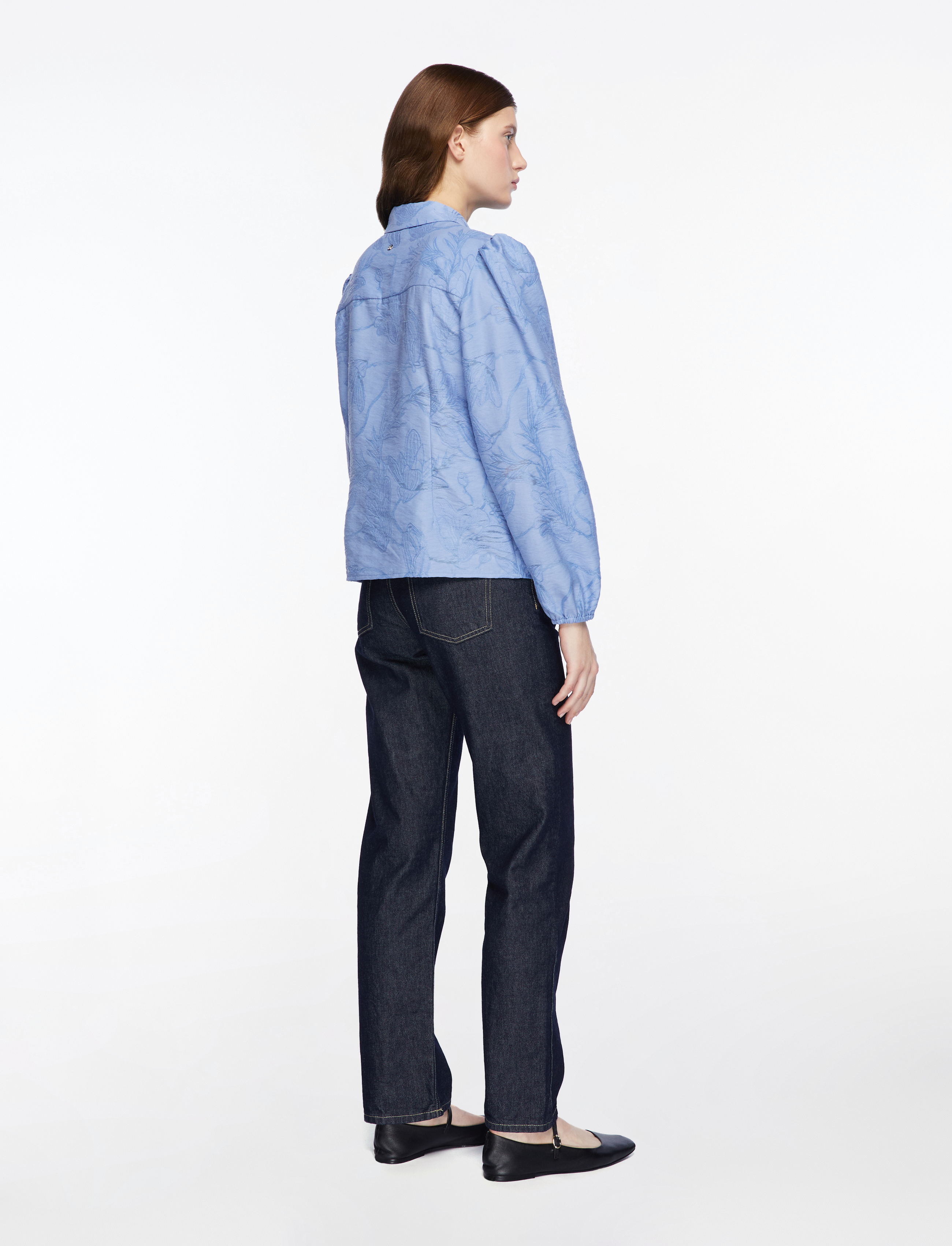 MOS MOSH - MMRayl Tul Shirt - langærmede skjorter - brunnera blue - 4