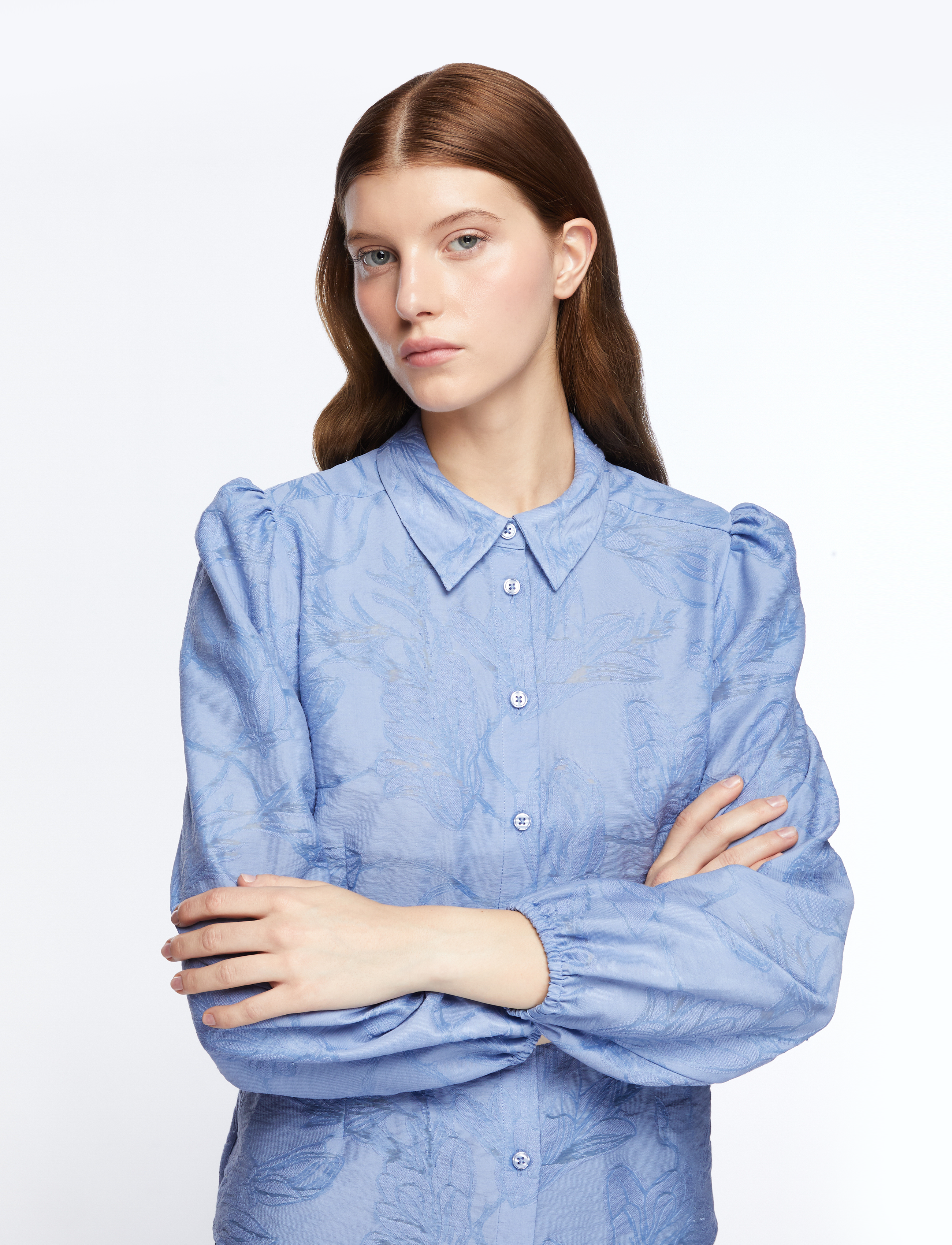 MOS MOSH - MMRayl Tul Shirt - langærmede skjorter - brunnera blue - 5