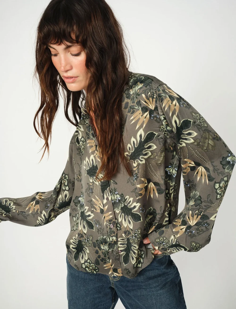MOS MOSH - MMAbina Floro Shirt - pikkade varrukatega särgid - urban chic - 0