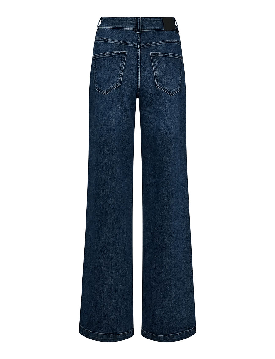 MOS MOSH - MMColette Bouquet Jeans - hosen mit weitem bein - blue - 1