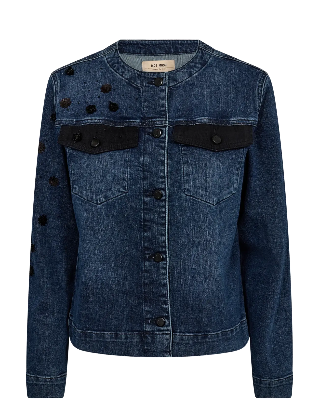 MOS MOSH Mmleenah Bouquet Jacke Blau - L - Damen