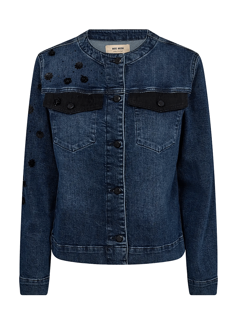 MOS MOSH - MMLeenah Bouquet Jacket - frühlingsjacken - blue - 0