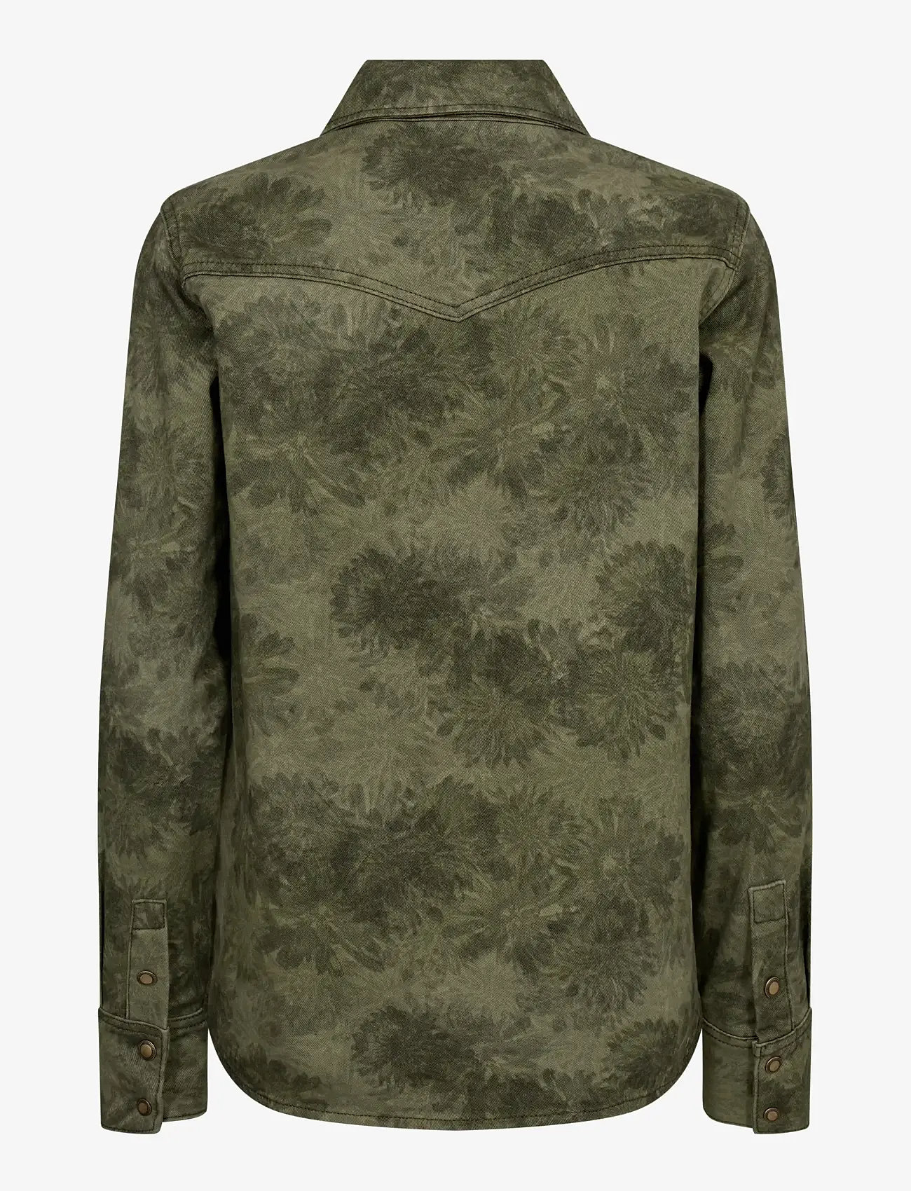 MOS MOSH - MMChristy Print Shirt - långärmade skjortor - olive night - 1