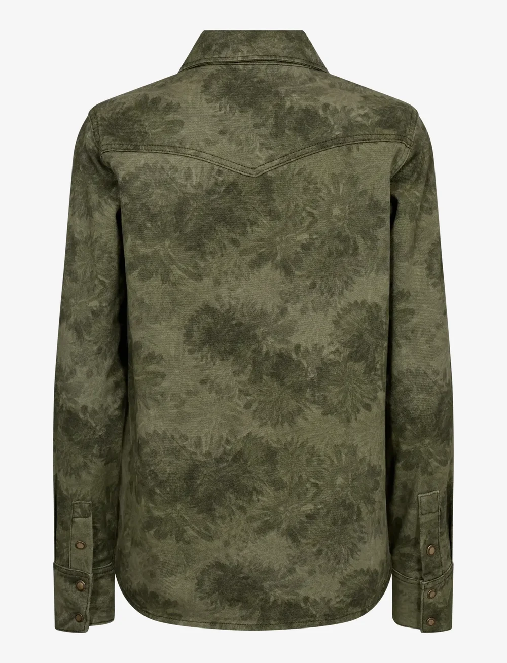 MOS MOSH - MMChristy Print Shirt - long-sleeved shirts - olive night - 1