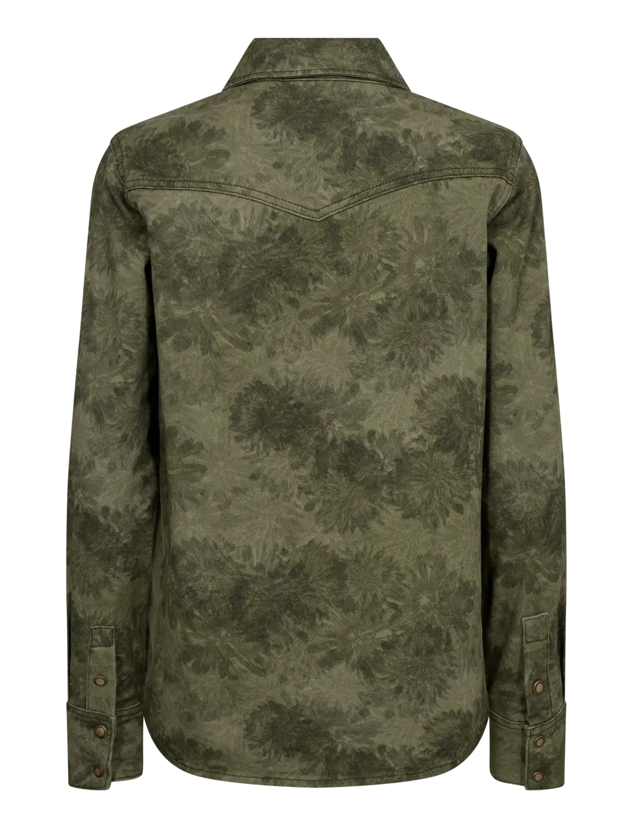 MOS MOSH - MMChristy Print Shirt - långärmade skjortor - olive night - 1