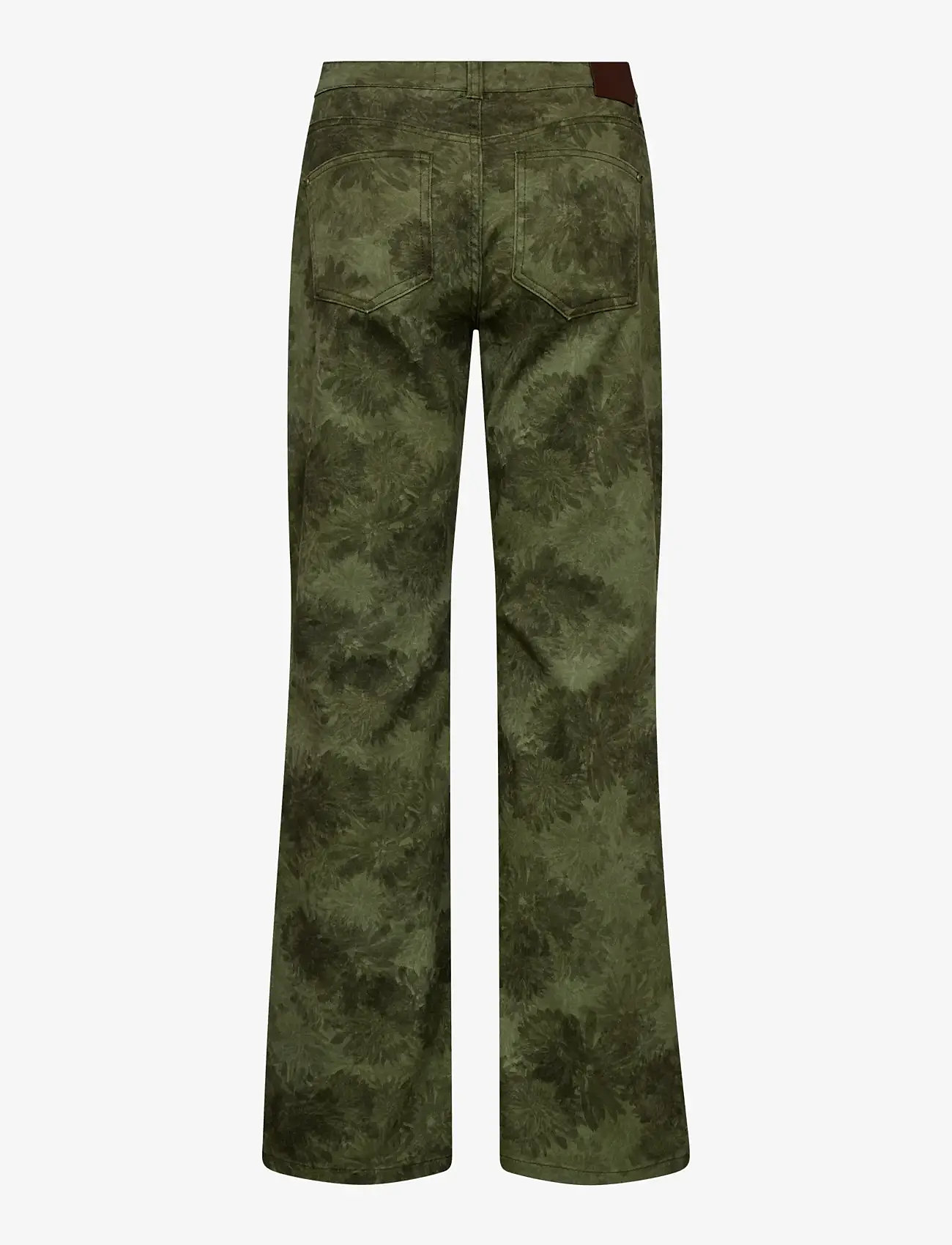 MOS MOSH - MMMarlena Print Pant - bootcut jeans - olive night - 1