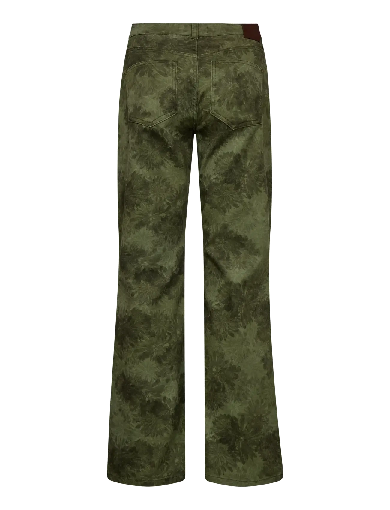 MOS MOSH - MMMarlena Print Pant - bootcut jeans - olive night - 1