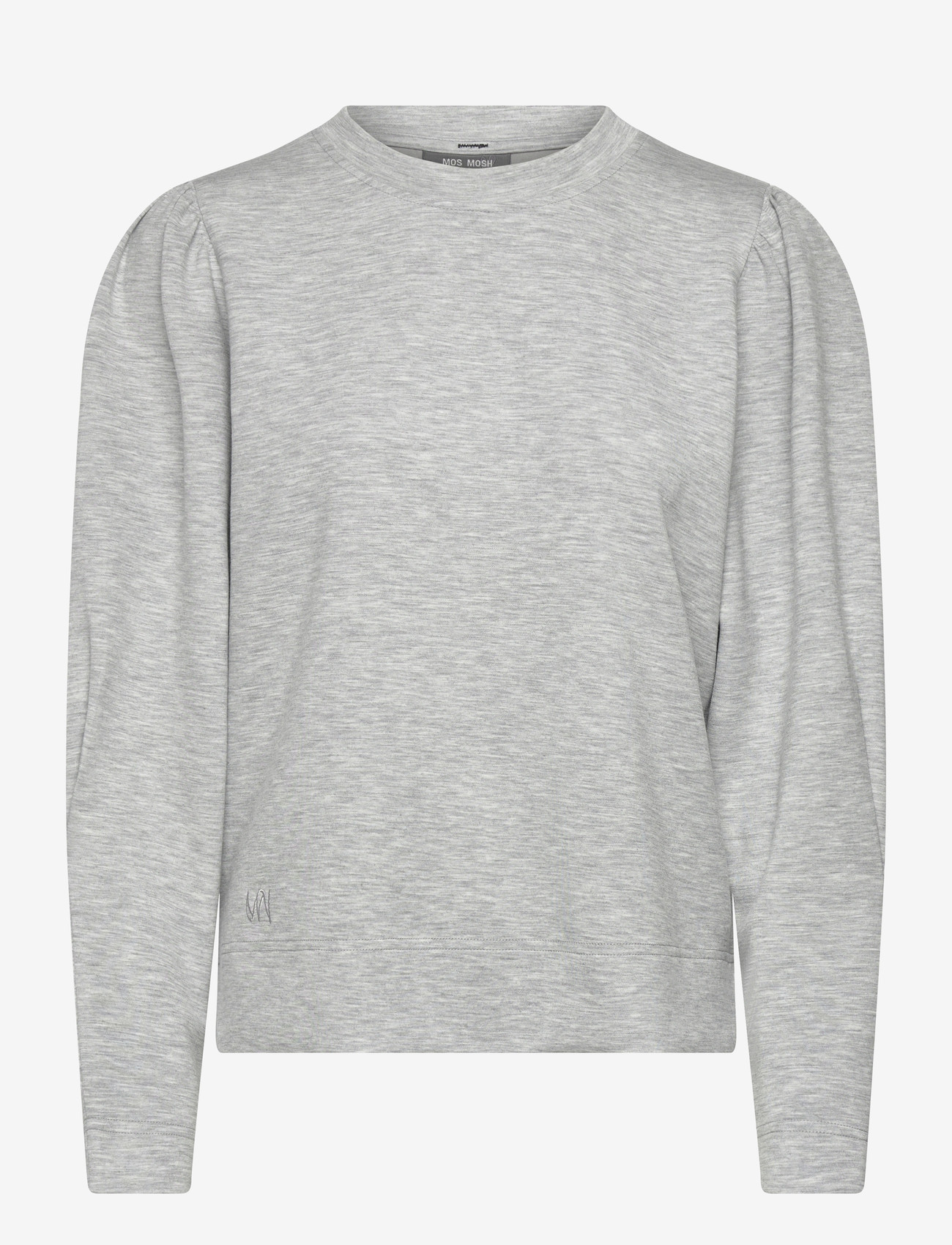 MOS MOSH - MMWinan O-LS Sweatshirt - långärmade toppar - grey melange - 0