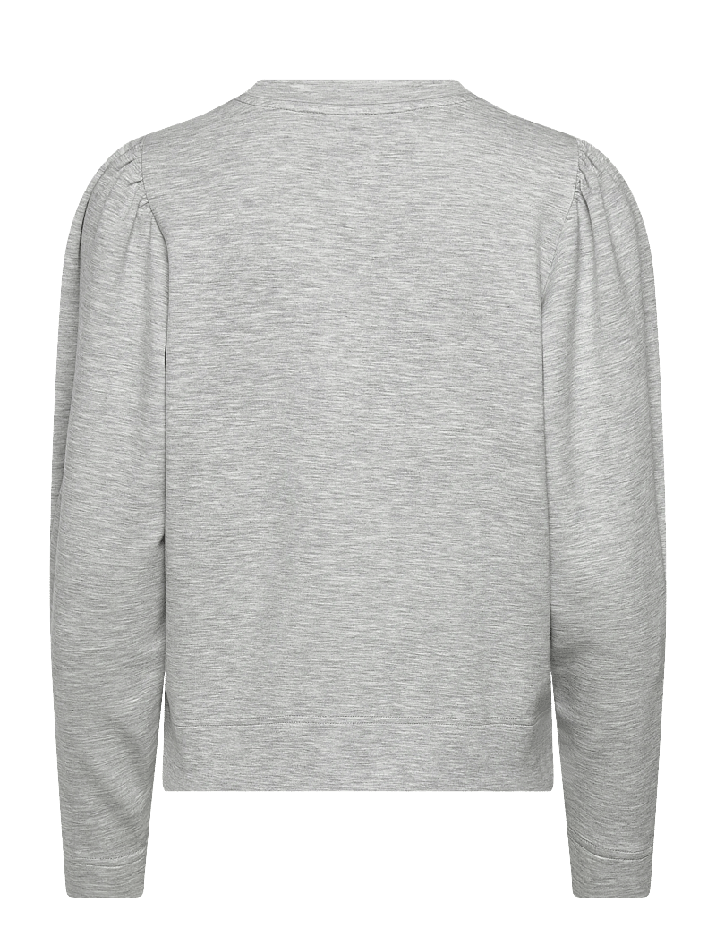 MOS MOSH - MMWinan O-LS Sweatshirt - långärmade toppar - grey melange - 1