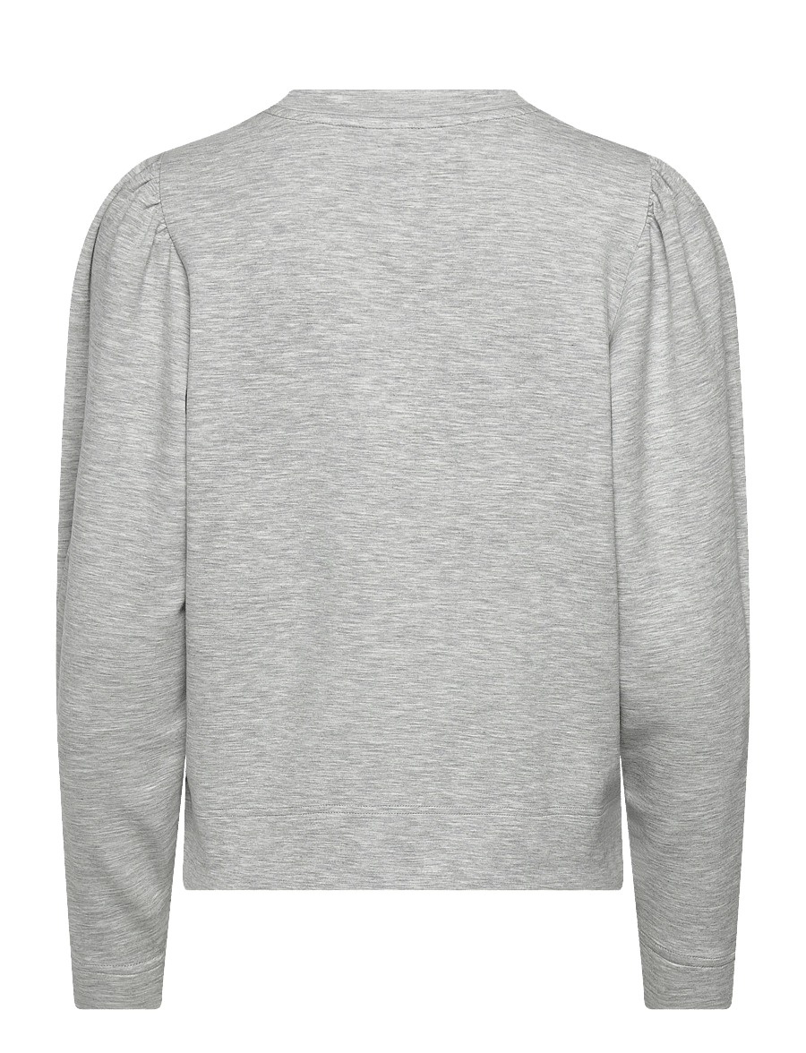 MOS MOSH - MMWinan O-LS Sweatshirt - long-sleeved tops - grey melange - 1