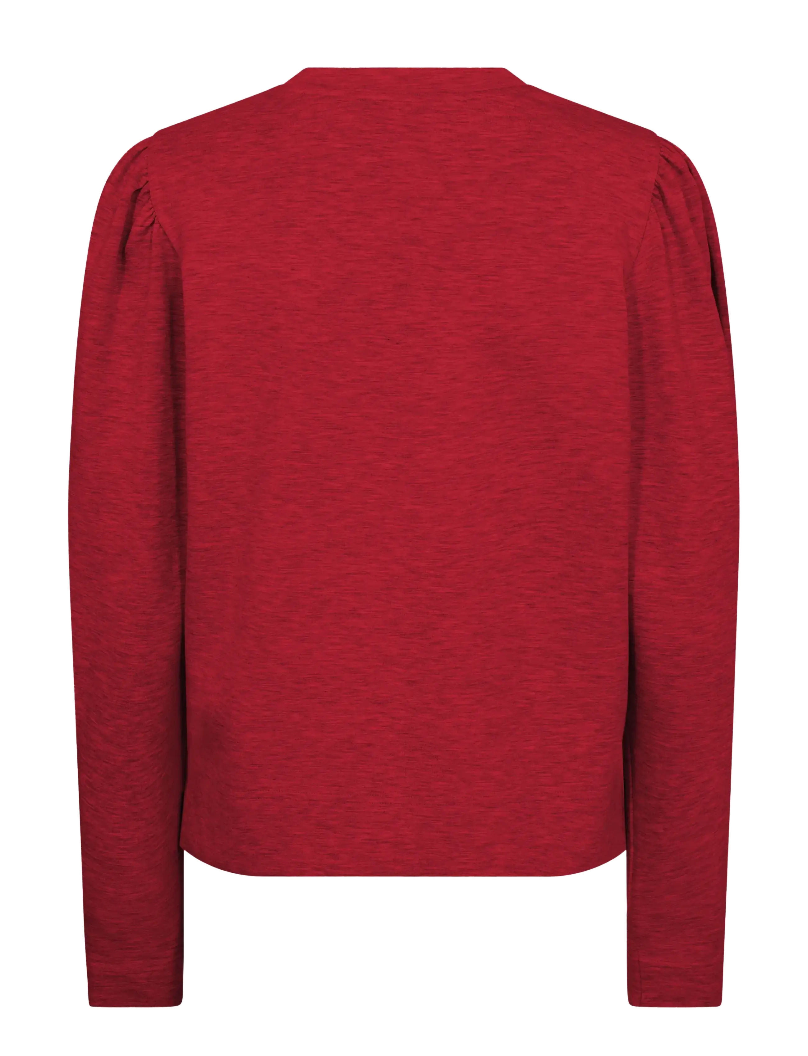 MOS MOSH MMWinan O-LS Sweatshirt - T-shirts & Tops - RHYTHMIC RED / red