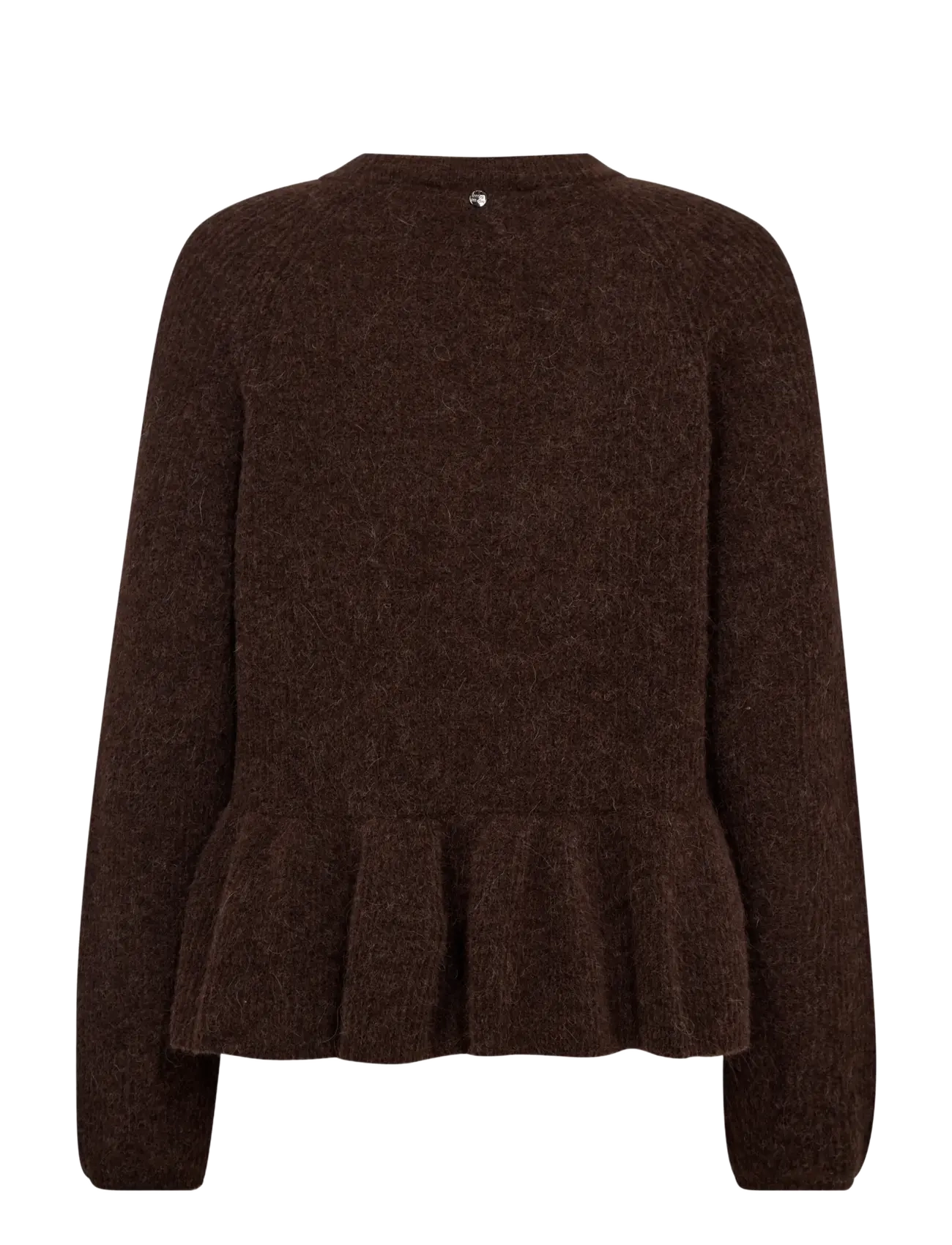 MOS MOSH - MMThora O-Neck Frill Knit - jumpers - bracken - 2
