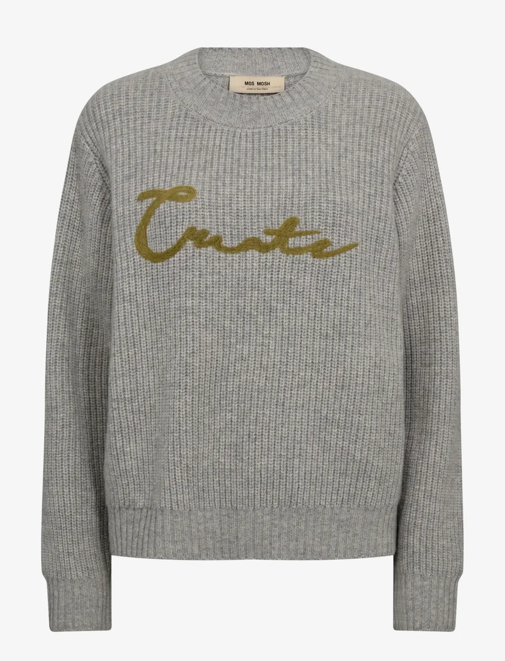 MOS MOSH - MMBrynna Create O-Neck Knit - jumpers - drizzle - 0