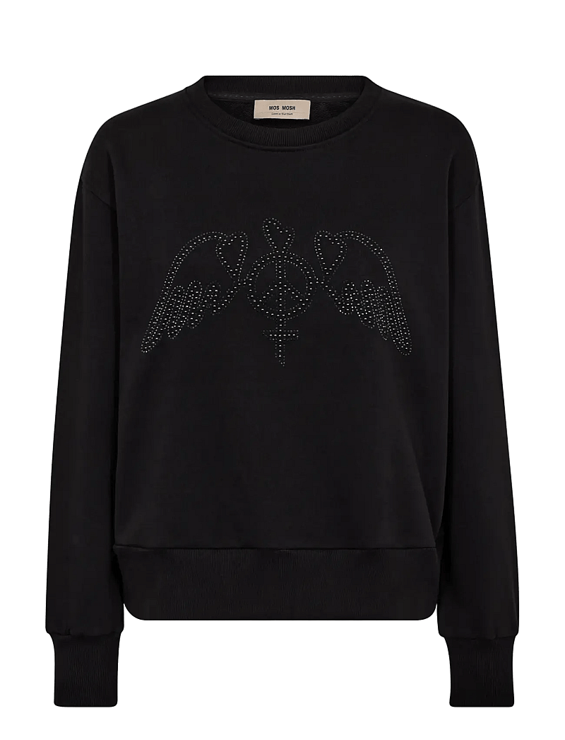 MOS MOSH - MMJaylin O-LS Sweatshirt - dressipluusid - black - 1