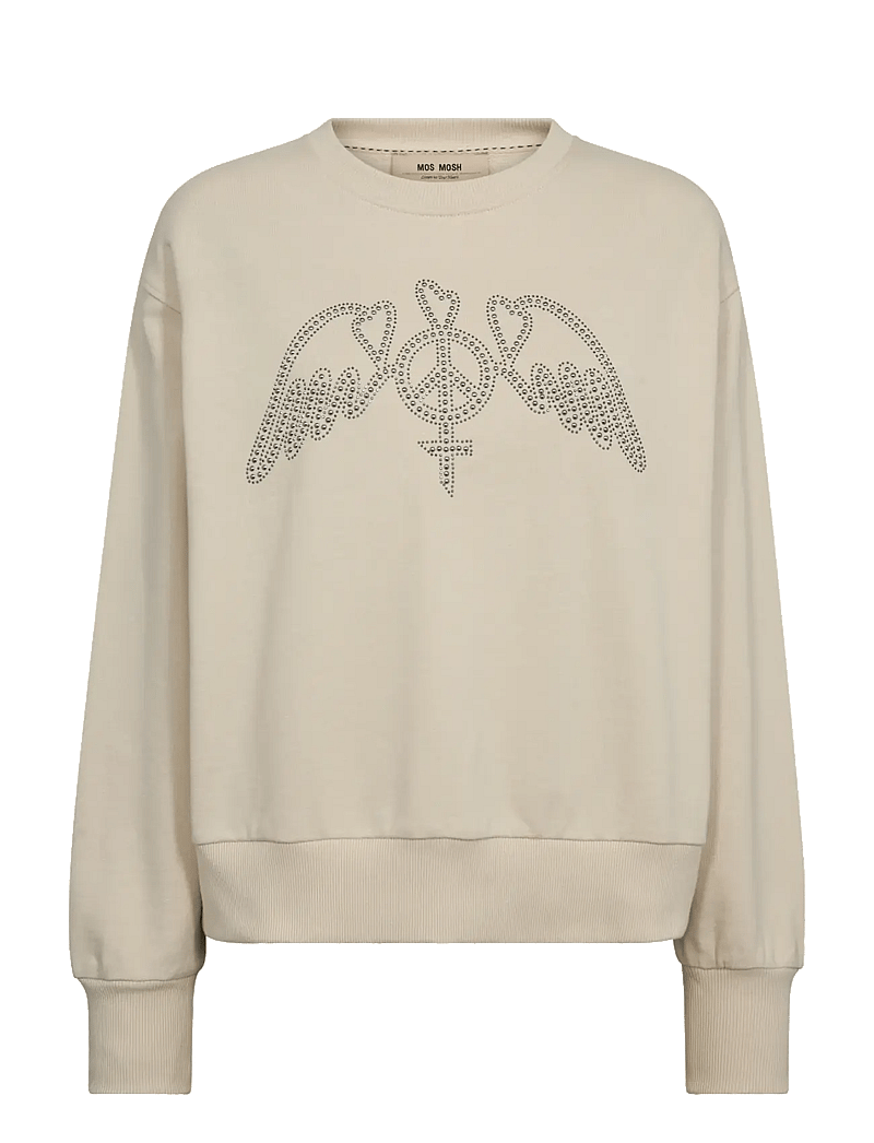 MOS MOSH - MMJaylin O-LS Sweatshirt - modetrender - summer sand - 0