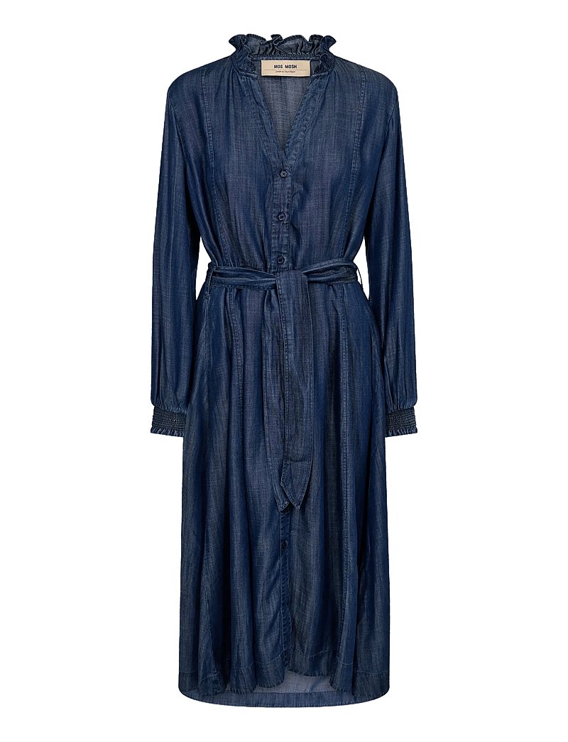 MOS MOSH - MMBey Dow Dress - skjortklänningar - salute navy - 0