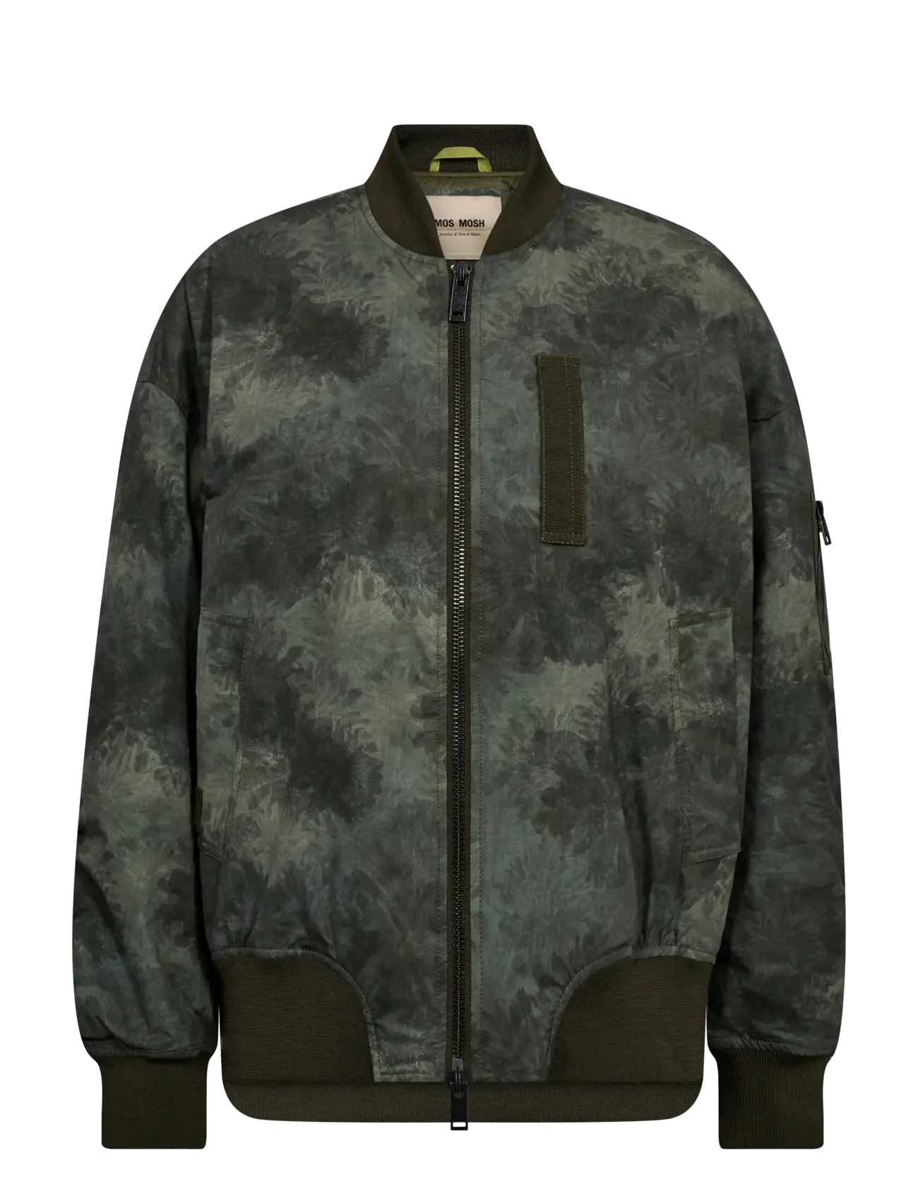 MOS MOSH Mmruby Print Bomber Jacket, L, Jackets, Khakigrün - Bomber, Frauen
