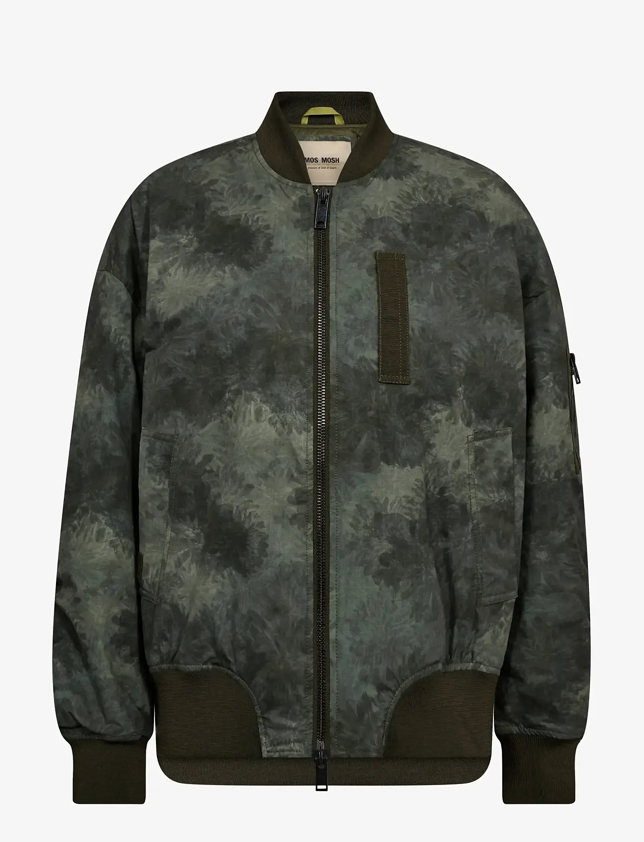 MOS MOSH - MMRuby Print Bomber Jacket - overtøj - olive night - 0