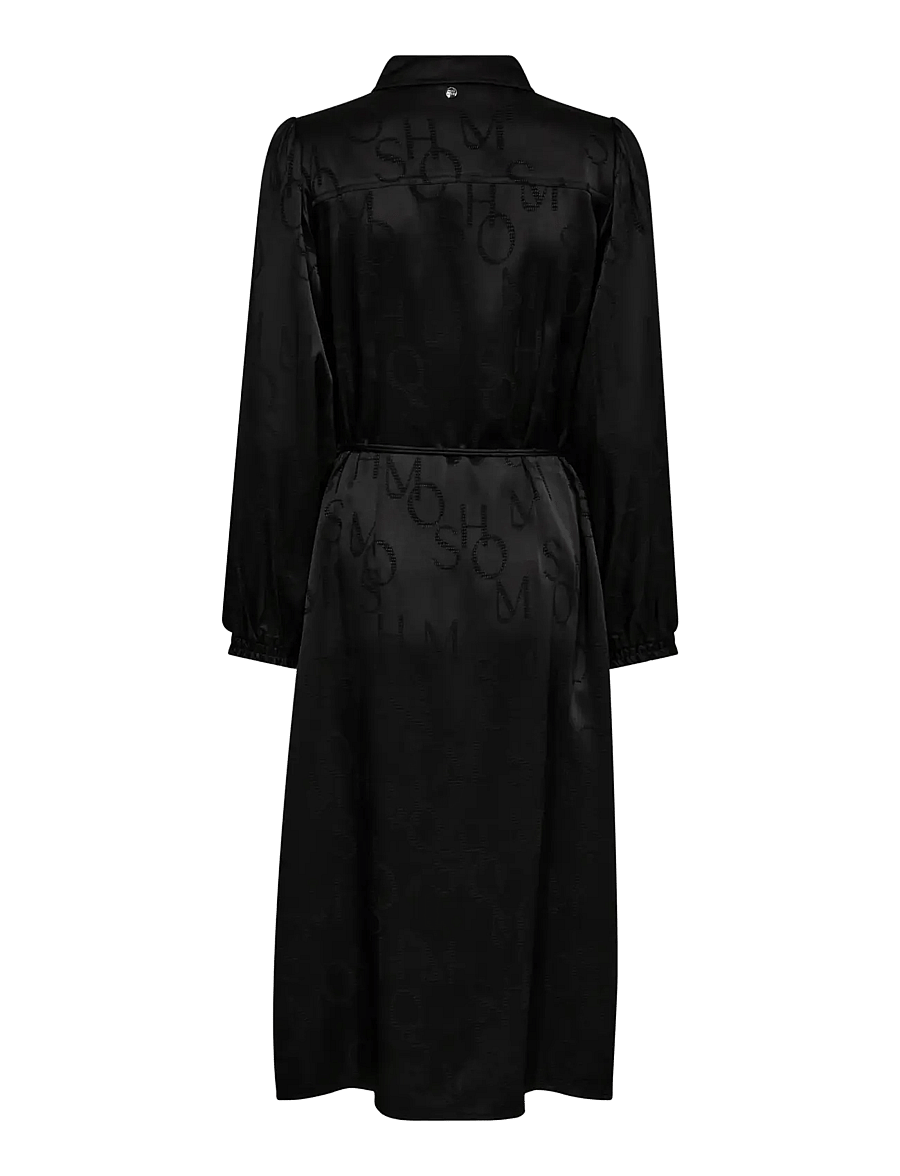 MOS MOSH - MMRaya Monogram Dress - aftonklänningar - black - 1