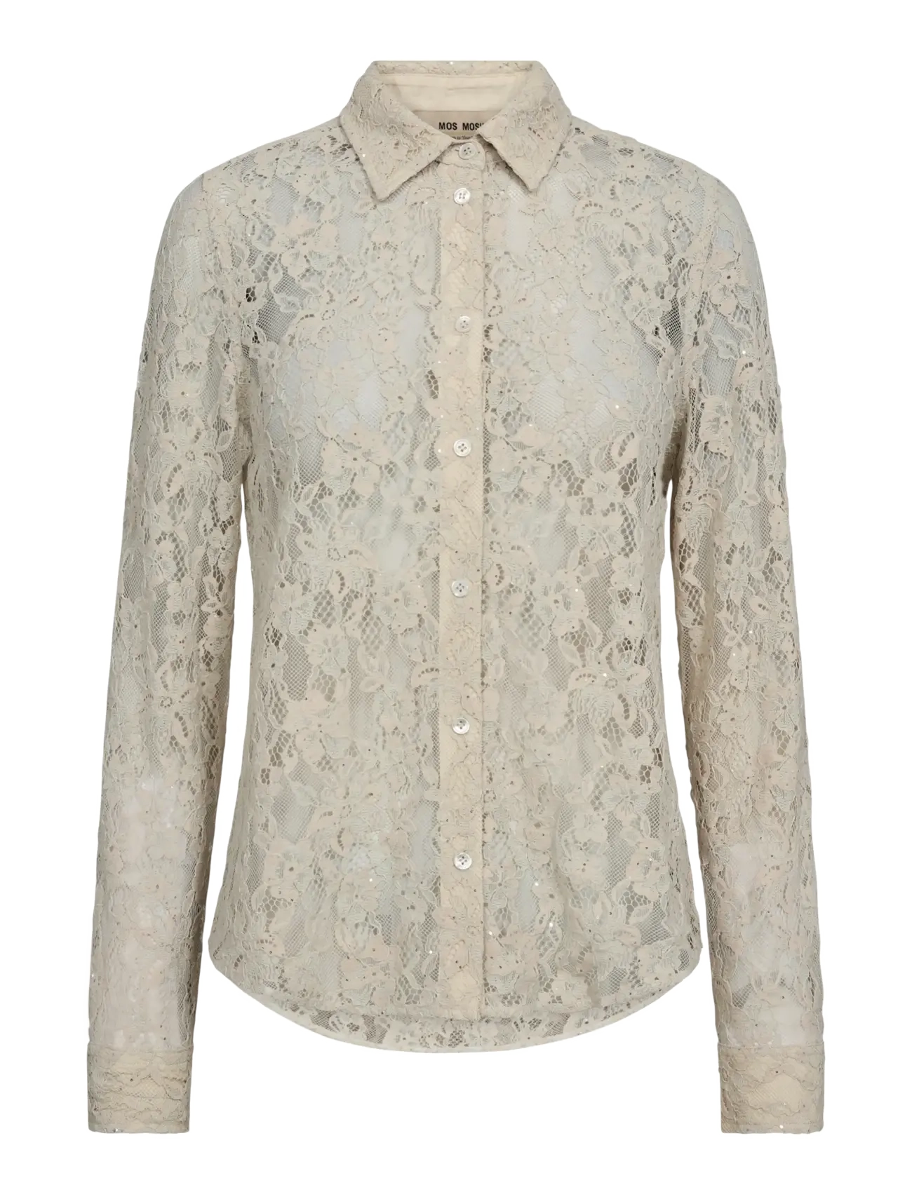 MMKether Lace Sequin Shirt - SUMMER SAND