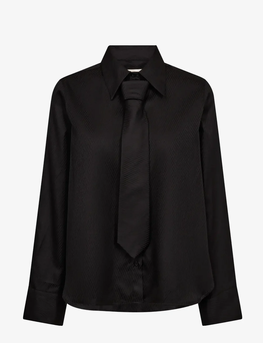 MOS MOSH - MMAyen Stripe Shirt - långärmade skjortor - black - 0