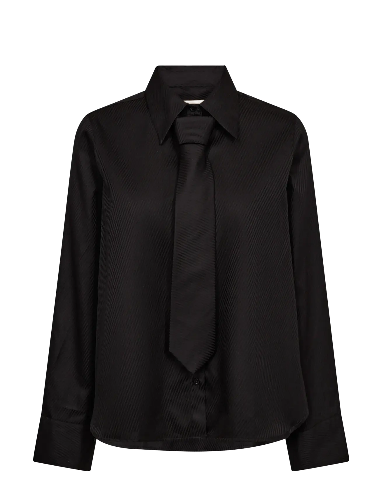 MOS MOSH MMAyen Stripe Shirt - Transitional Layering - BLACK / black