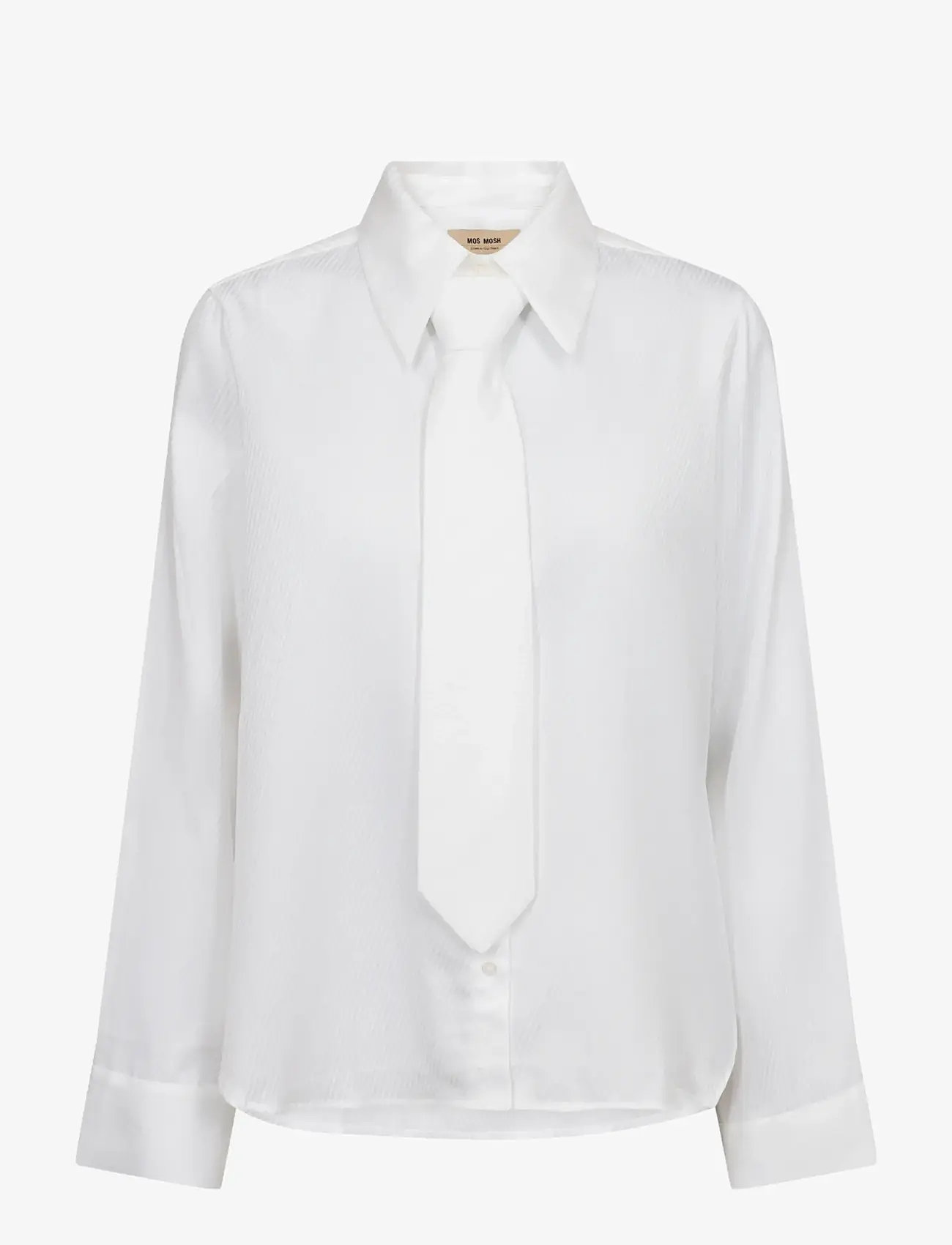 MOS MOSH - MMAyen Stripe Shirt - long-sleeved shirts - white - 0