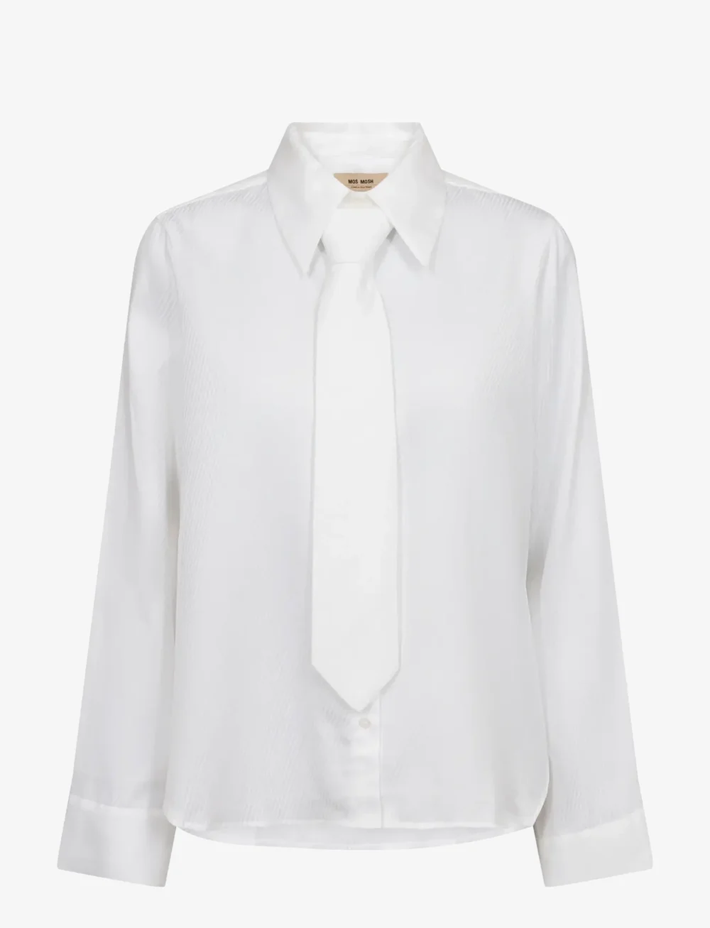 MOS MOSH - MMAyen Stripe Shirt - långärmade skjortor - white - 0