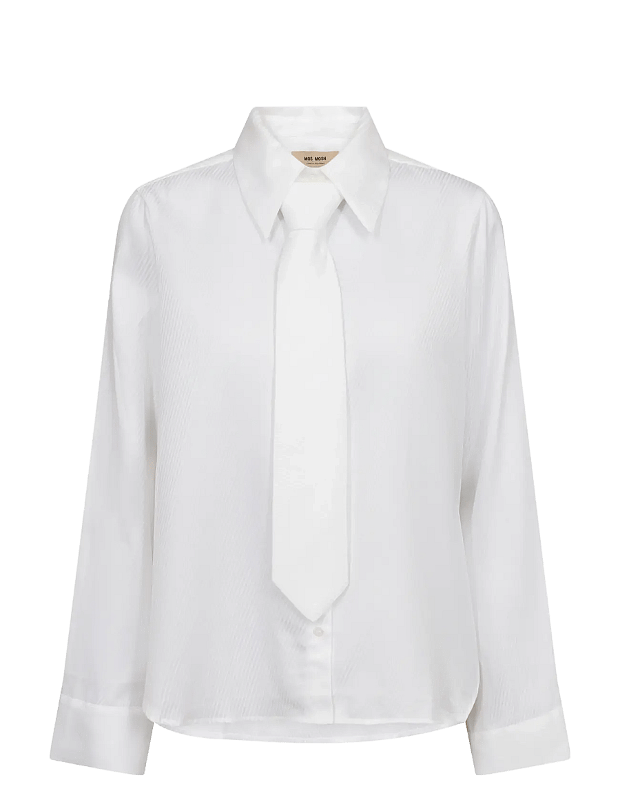 MOS MOSH - MMAyen Stripe Shirt - langärmlige hemden - white - 0