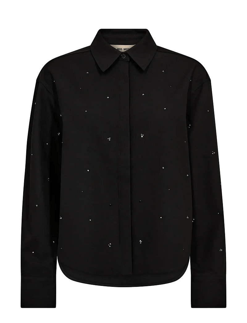 MOS MOSH - MMRie Geri Shirt - pitkähihaiset kauluspaidat - black - 0