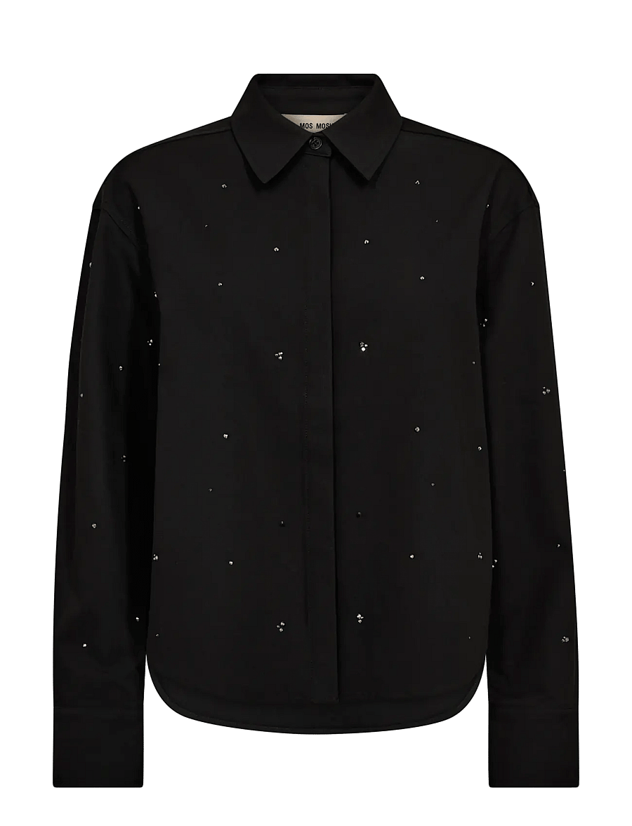 MOS MOSH - MMRie Geri Shirt - marškiniai ilgomis rankovėmis - black - 0