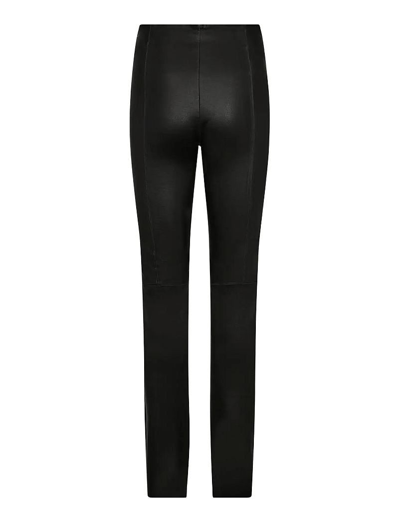 MOS MOSH - MMSarina Long Leather Legging - lederhosen - black - 1