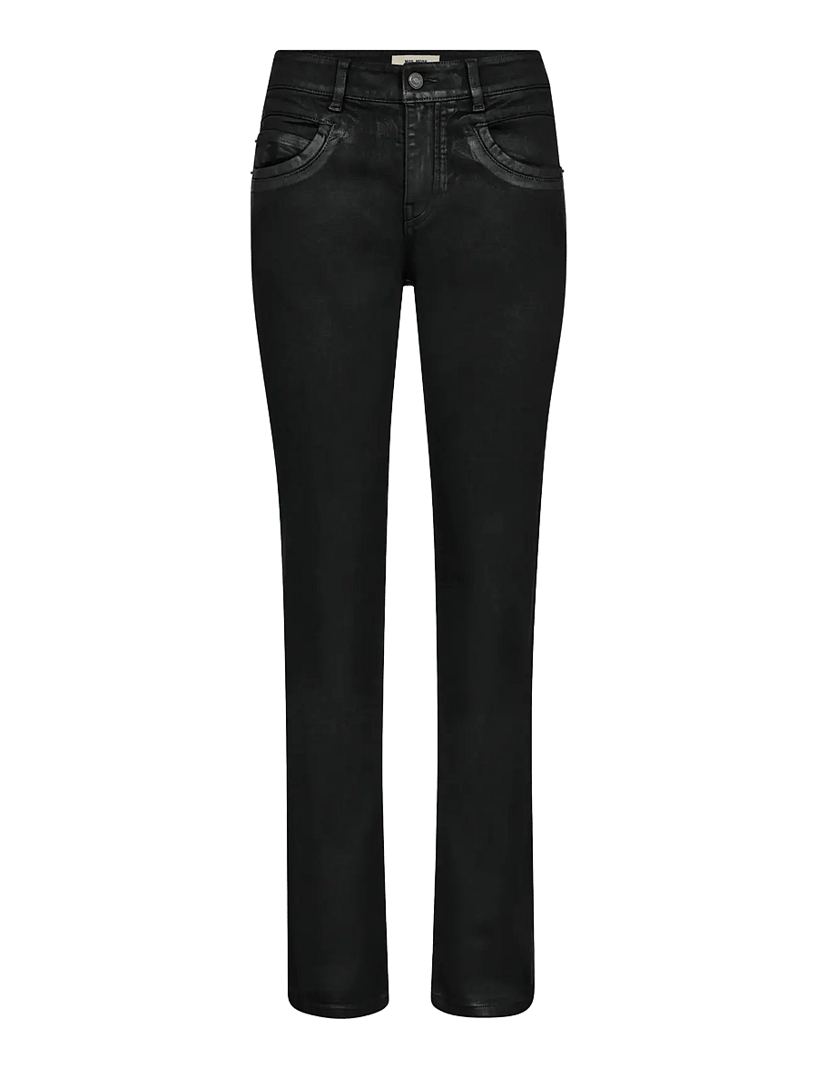MOS MOSH - MMCarla Naomi Coated Pant - slim fit bukser - black - 0