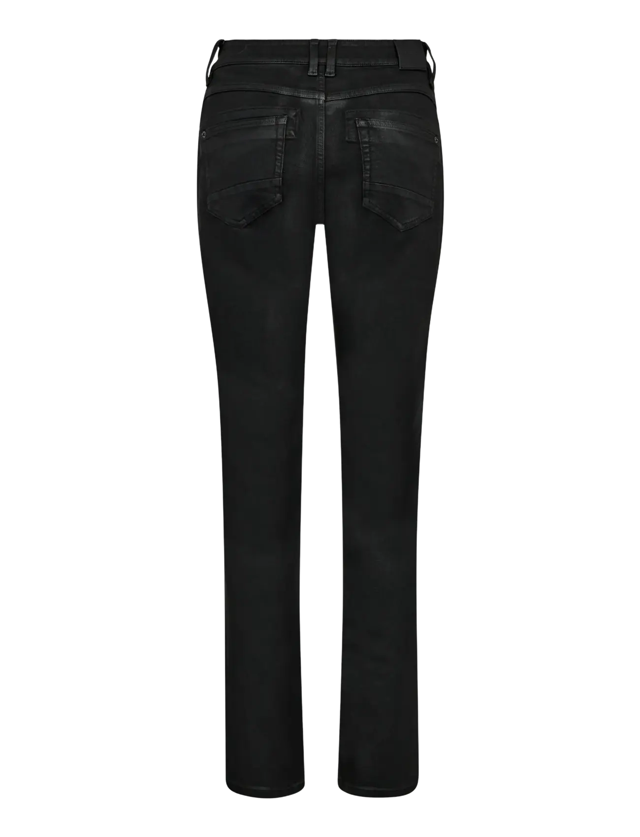 MOS MOSH - MMCarla Naomi Coated Pant - slim fit-byxor - black - 1