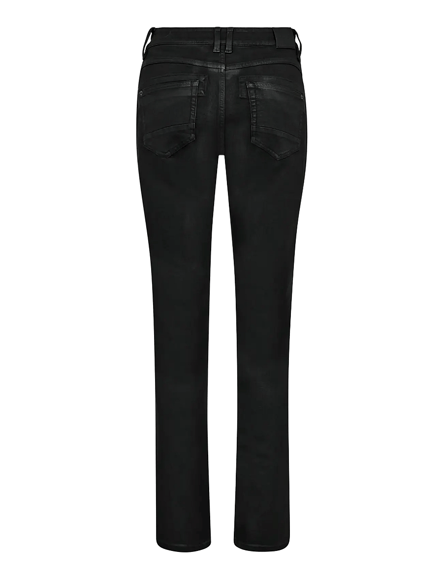 MOS MOSH - MMCarla Naomi Coated Pant - slim fit bukser - black - 1