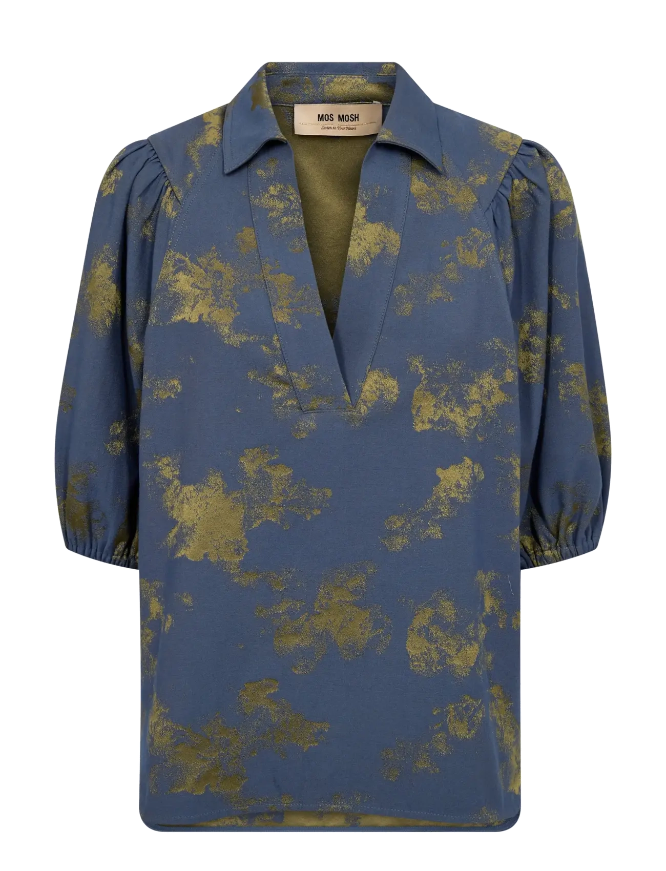 MOS MOSH Mmalina Kleo Shirt Blau - S - Damen