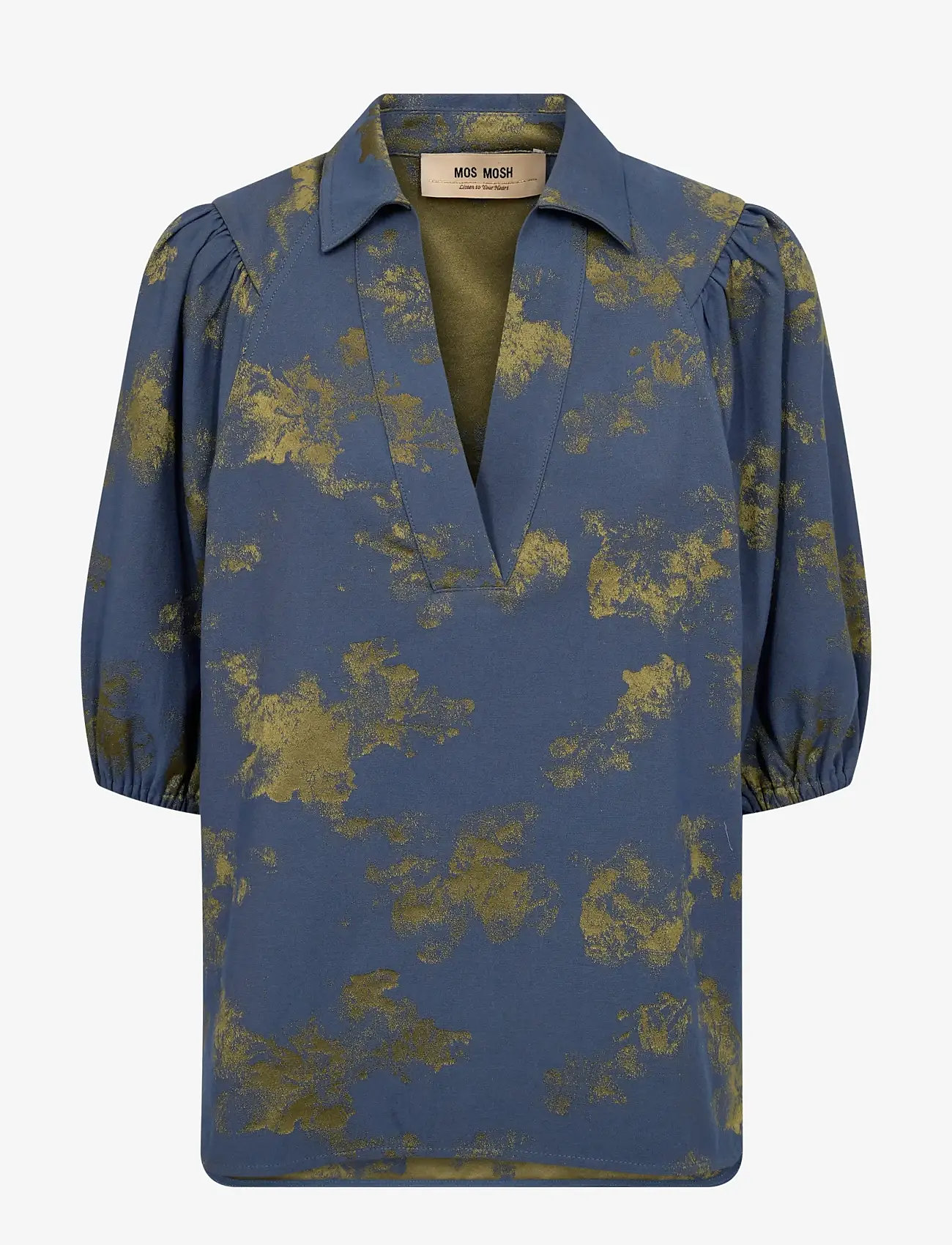 MOS MOSH - MMAlina Kleo Shirt - short-sleeved blouses - eventide - 0