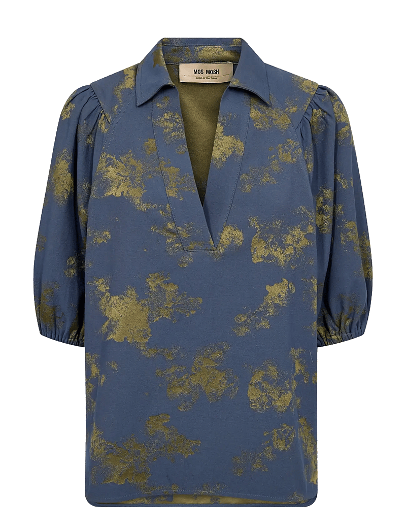 MOS MOSH - MMAlina Kleo Shirt - short-sleeved blouses - eventide - 0