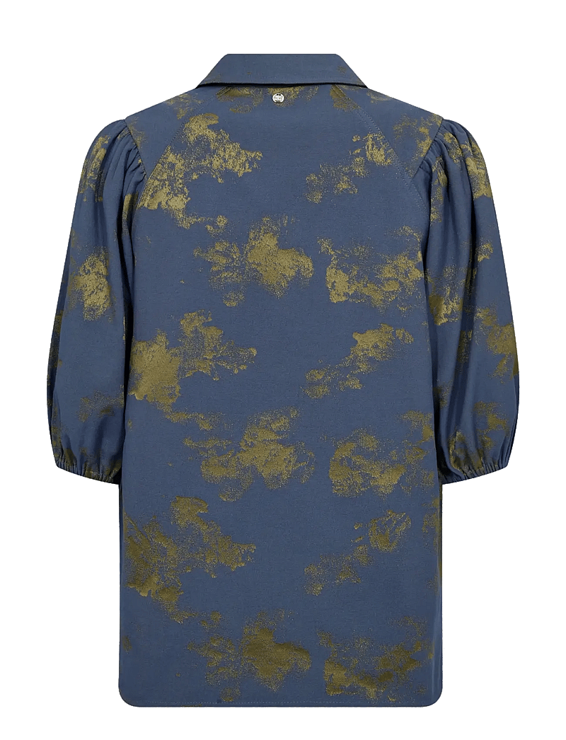 MOS MOSH - MMAlina Kleo Shirt - short-sleeved blouses - eventide - 1