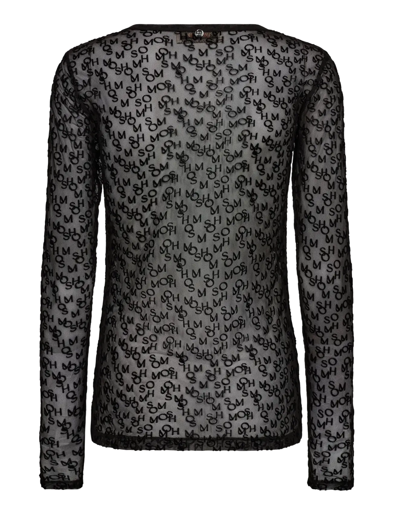 MOS MOSH - MMLoretta Mono Mesh Blouse - pikkade varrukatega alussärgid - black - 1