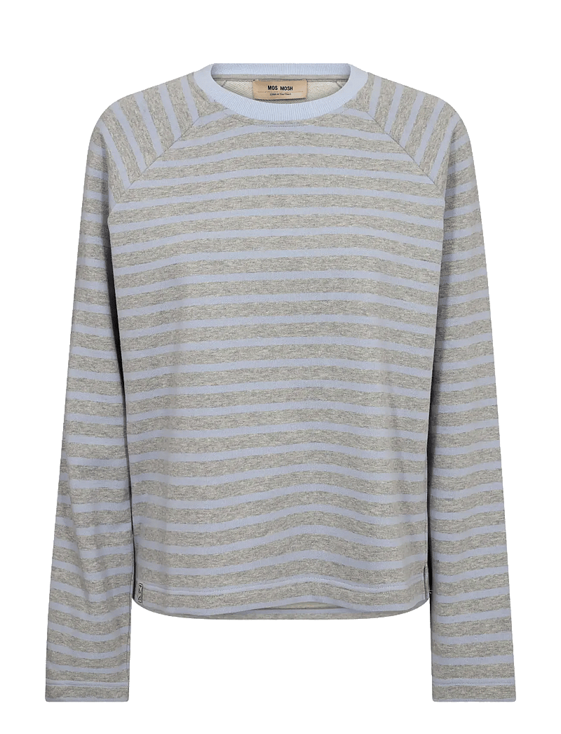 MOS MOSH - MMLidy O-LS Mélange Sweatshirt - dressipluusid - eventide - 0