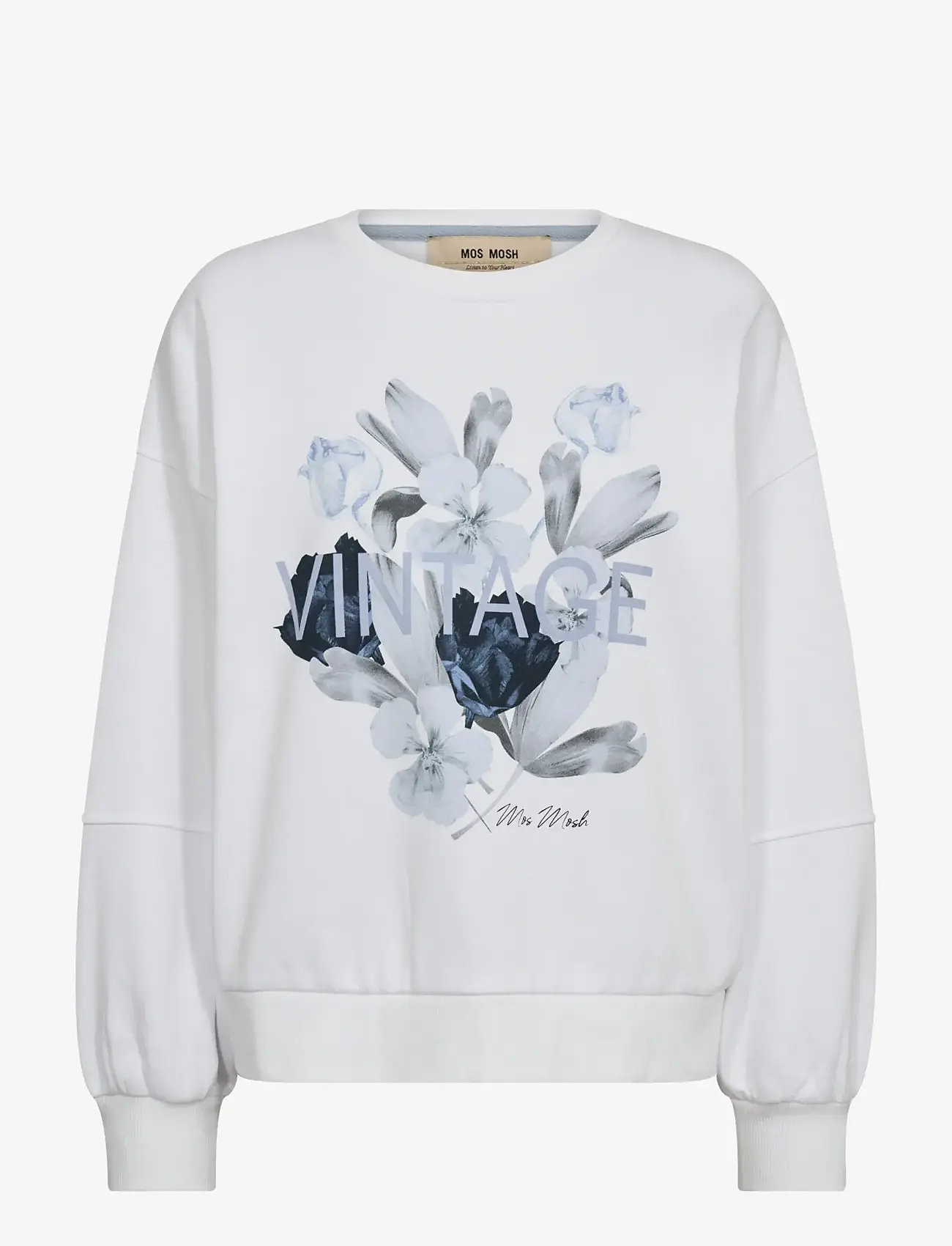 MOS MOSH - MMNati O-LS Sweatshirt - langærmede toppe - white - 0