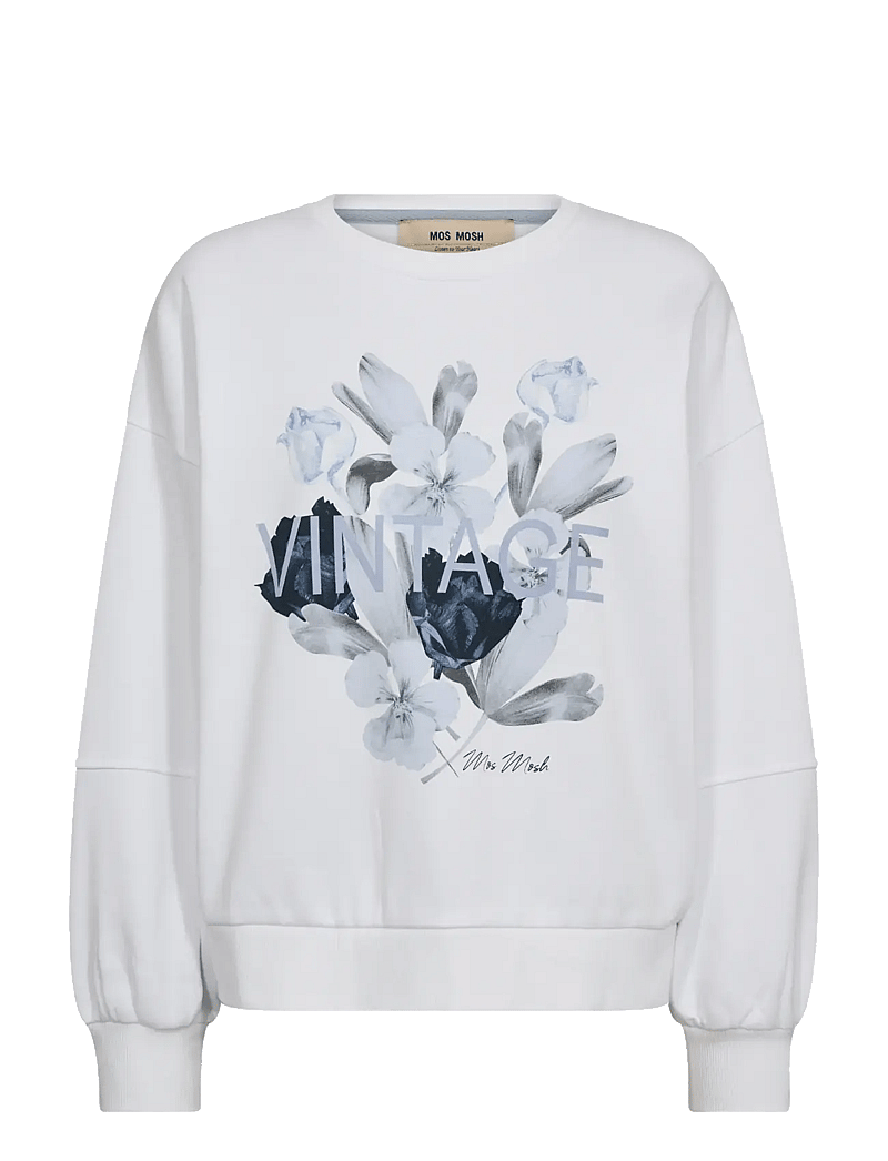 MOS MOSH - MMNati O-LS Sweatshirt - langærmede toppe - white - 0
