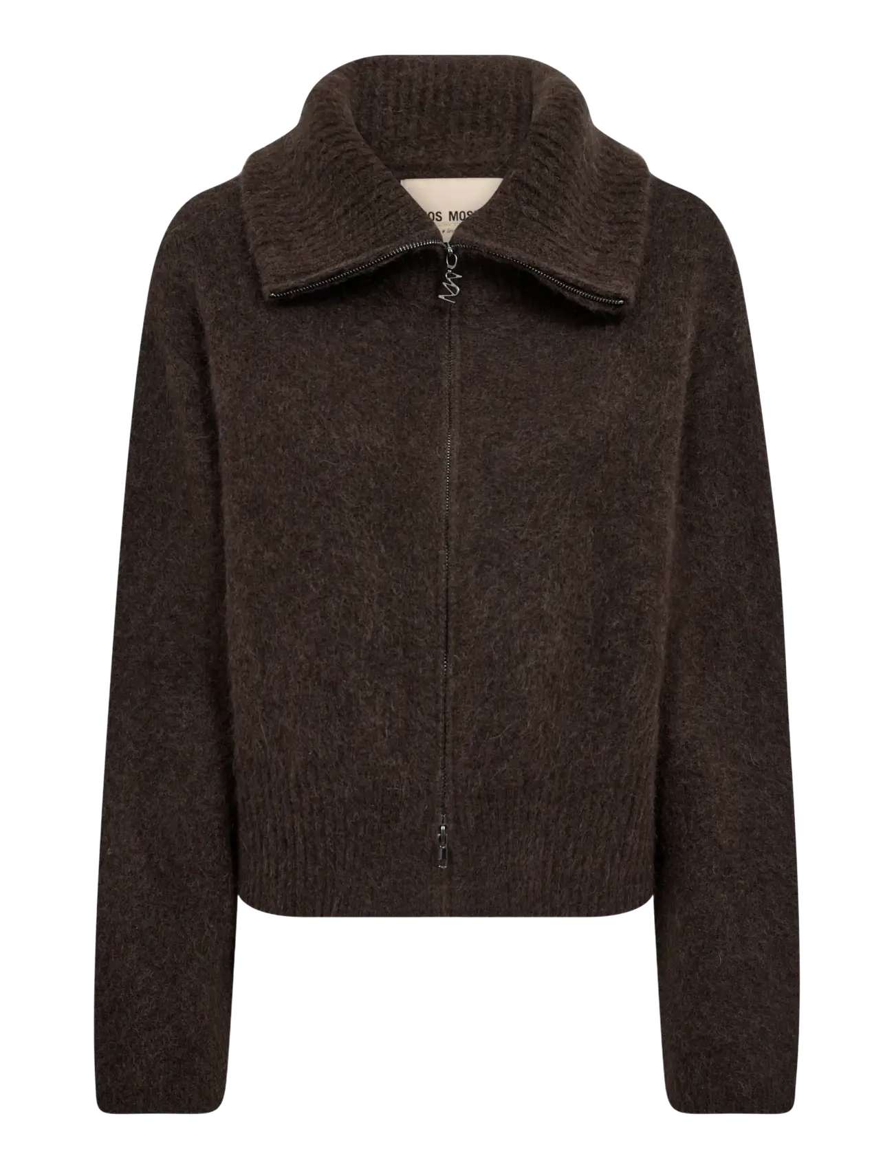 MOS MOSH MMHulda Knit Zip Cardigan - Gebreide vesten - DELICIOSO / brown