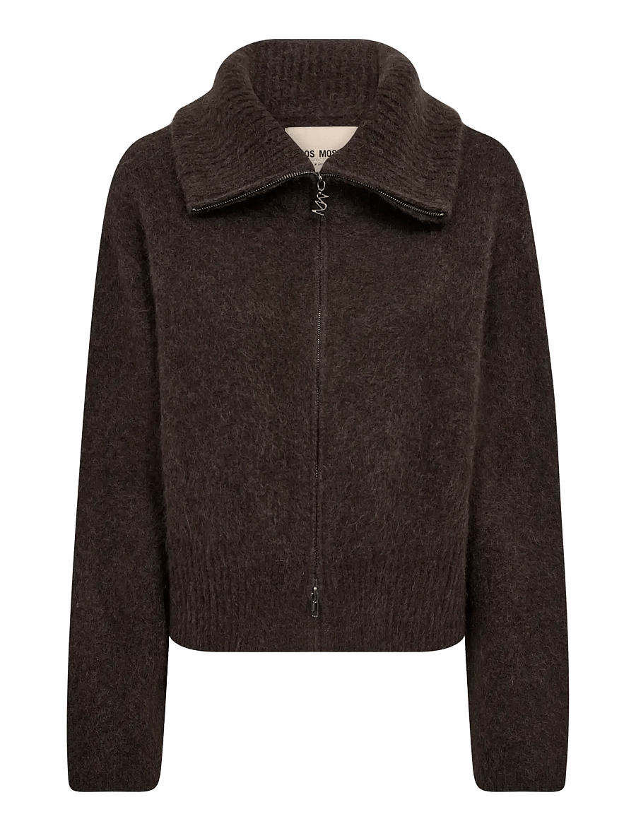 MOS MOSH - MMHulda Knit Zip Cardigan - strickjacken - delicioso - 1