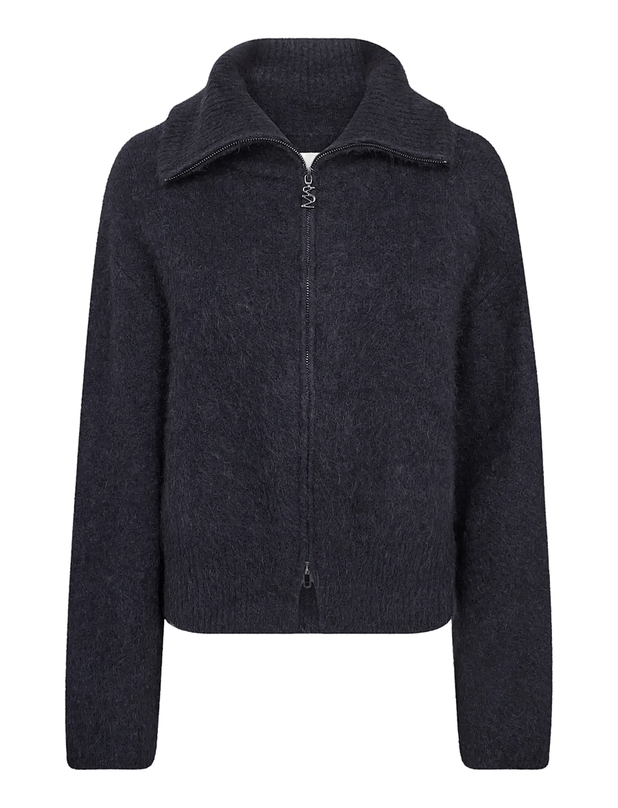 MOS MOSH - MMHulda Knit Zip Cardigan - strickjacken - salute navy - 1
