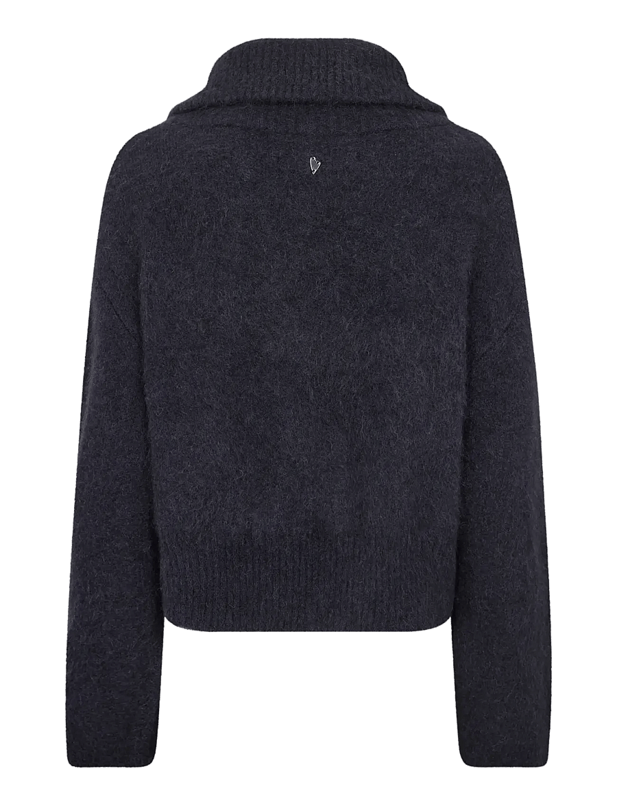 MOS MOSH - MMHulda Knit Zip Cardigan - strickjacken - salute navy - 2
